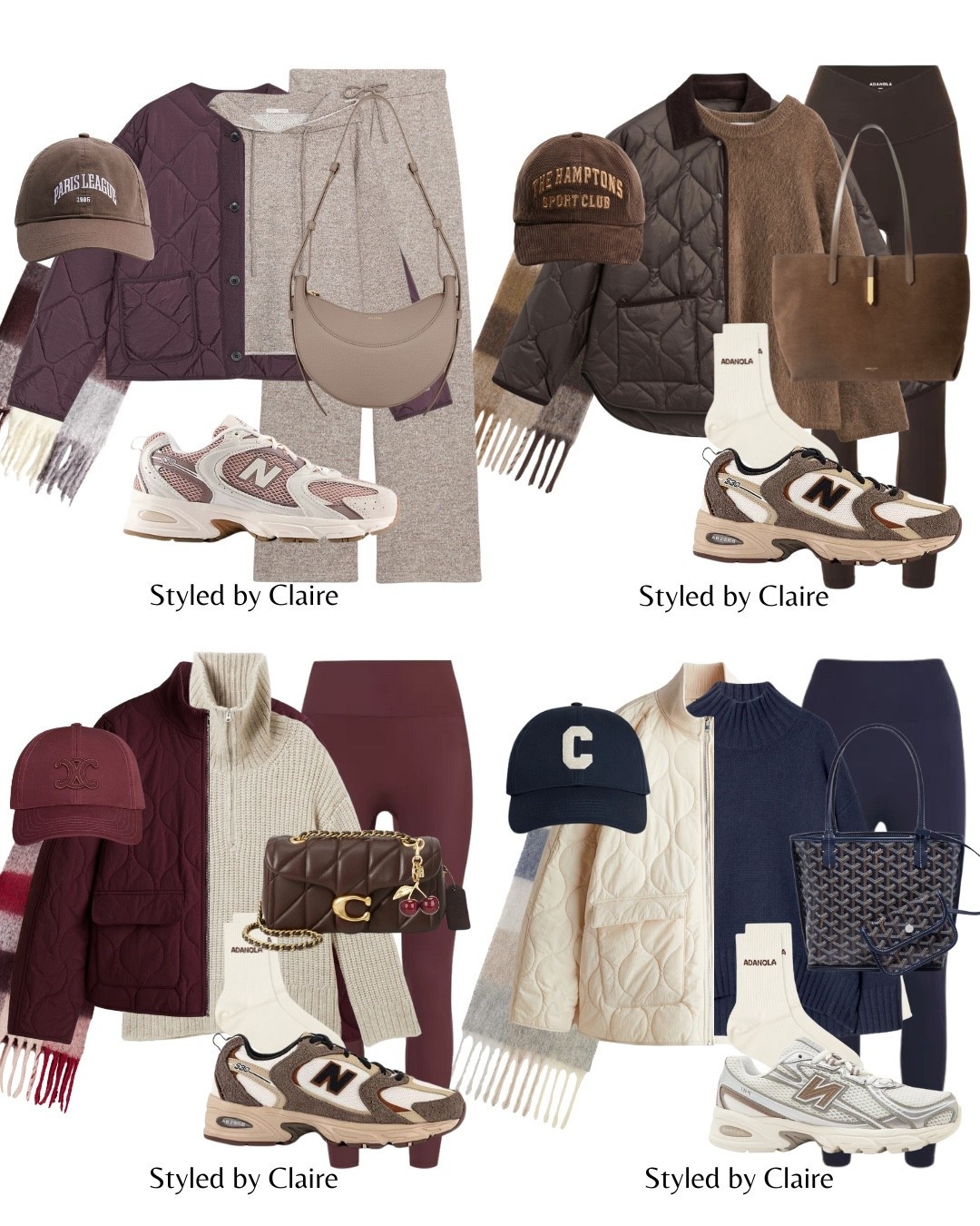 QUILTED JACKETS❤️‍🔥
LTKCLAIREBCNSTYLE10 for discount at LOVALL
Tags: cropped burgundy brown cream mohair knit jumper leggings zip up new balance 530 740 suede tote bag coach polene go yard cap scarf Zara jogger set sweater turtleneck fashion autumn transitional inspo outfit ideas chic women’s style city break busy mum 

#LTKstyletip #LTKshoes #LTKautumn