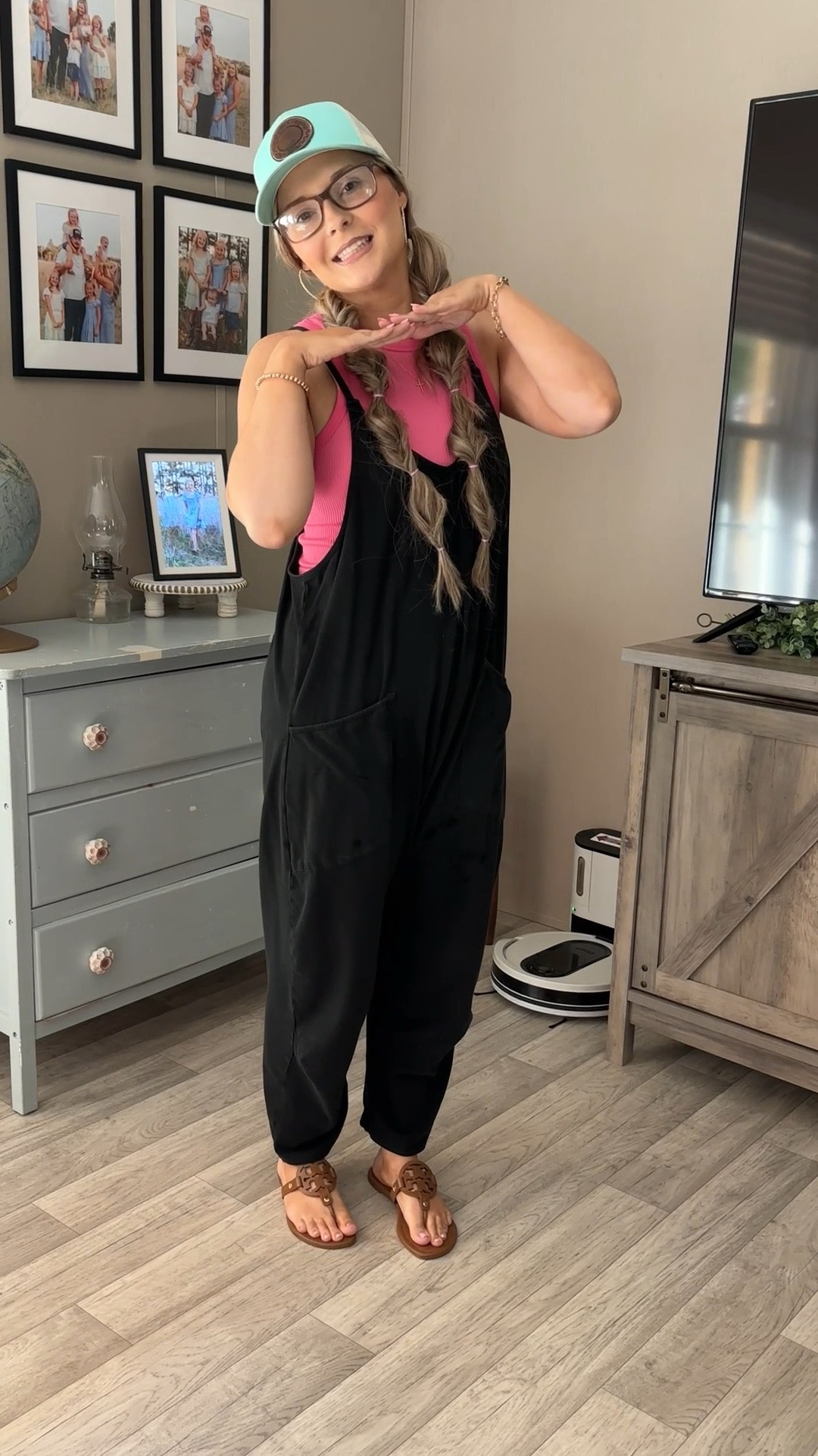 Cutie outfit with the $5 Walmart tank and Walmart accessories! 

#LTKMidsize #LTKPetite #LTKFindsUnder50