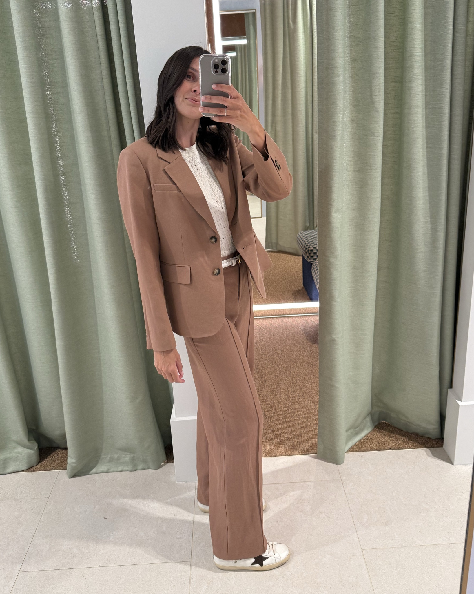 Polished but never too serious 🤍 The Valerie blazer + matching pant from Sportscraft is the kind of chic pantsuit you can take anywhere. I’ve styled mine with a simple white knit and sneakers for an effortless balance between tailoring and ease — desk to drinks, meetings to weekends x 

#LTKaustralia #LTKspring #LTKstyletip