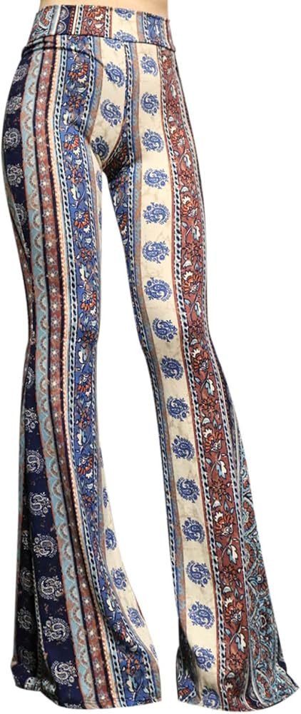 ShopMyTrend SMT Women's High Waist Wide Leg Long Palazzo Bell Bottom Yoga Pants | Amazon (US)