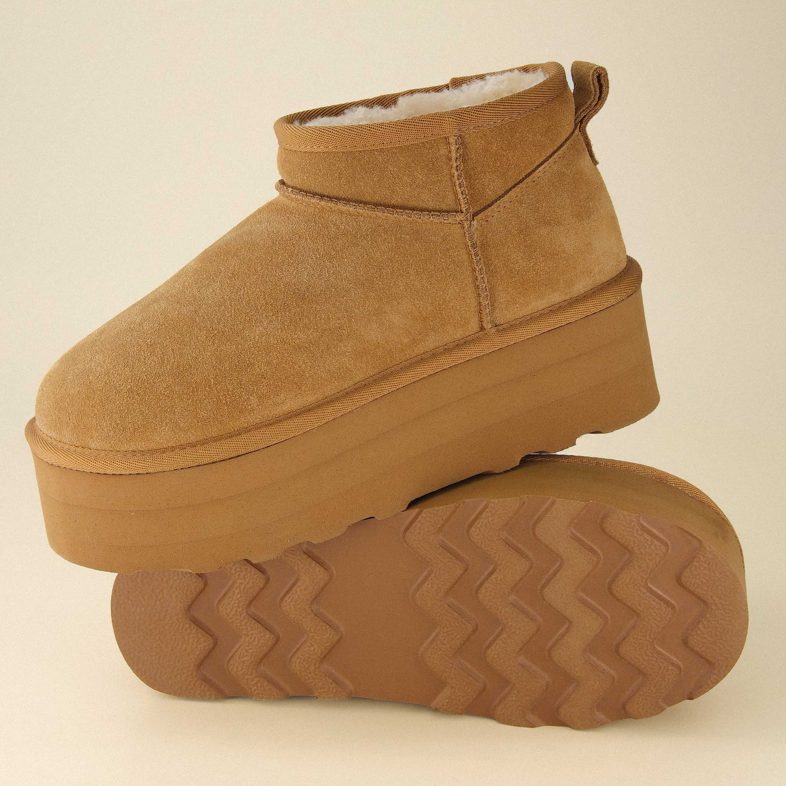 Hippy Cozy Platform Ankle Boot | Cushionaire