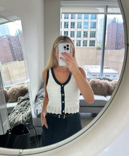 summer work outfit 

Abercrombie outfit, Abercrombie Sloane pants, black belt, Nordstrom outfit, crochet vest, business casual, office outfit for summer, workwear, high waist trouser, Abercrombie Sloane pants, petite pants

#LTKWorkwear #LTKFindsUnder100 #LTKTravel