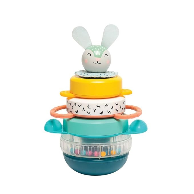 Taf Toys Hunny Bunny Baby Stacker – 5 Pieces Captivating Stacker Rings and a Friendly Bunny Cha... | Amazon (US)