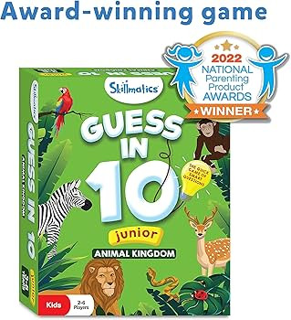 Skillmatics Card Game - Guess in 10 Junior Animal Kingdom, Quick Game of Smart Questions, Gifts &... | Amazon (US)