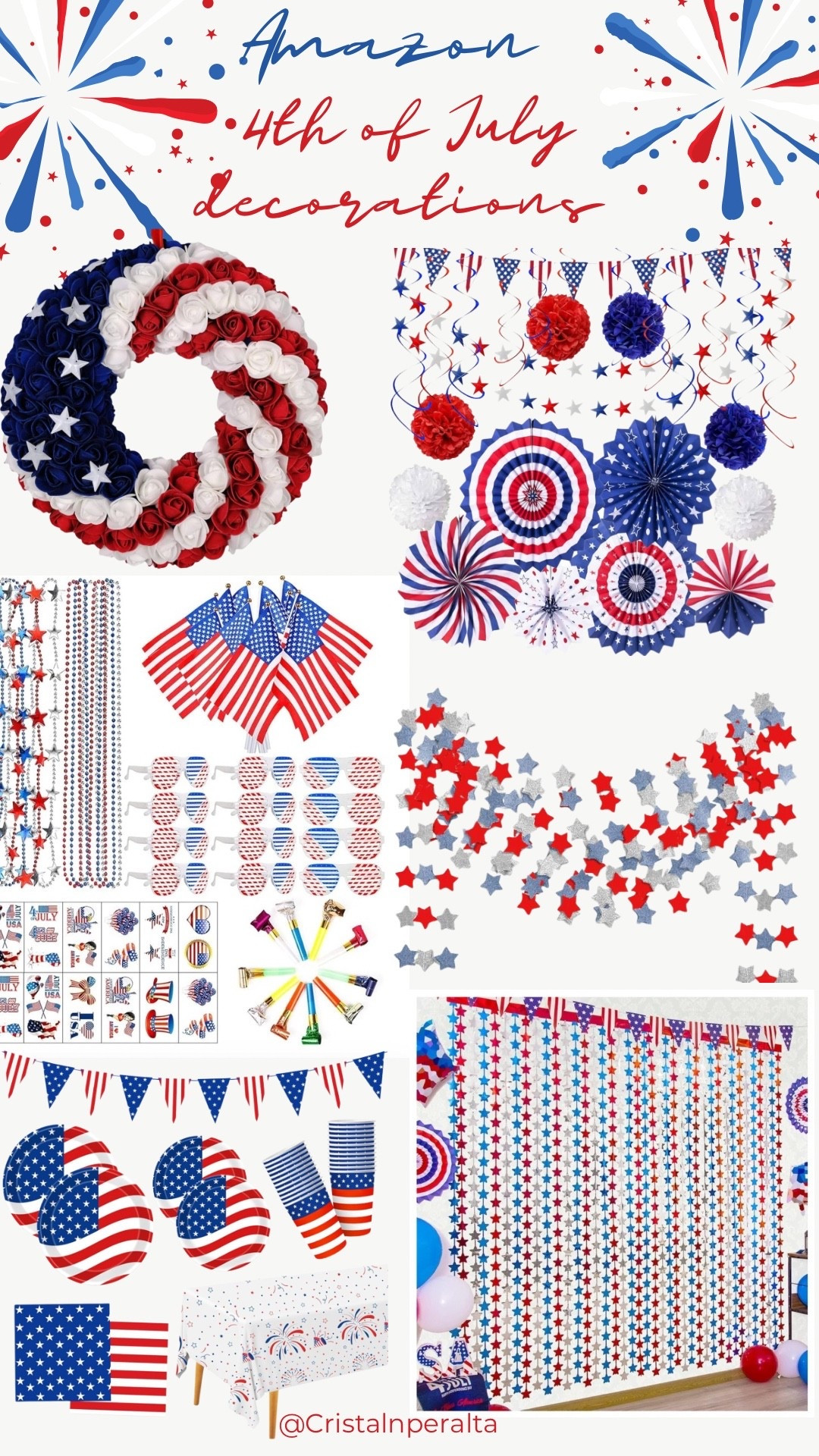 4th Of July Decorations 🇺🇸 

#usa #holiday #decor #celebration #amazon #amazonfinds #cristalnperalta

#LTKSeasonal #LTKFindsUnder50