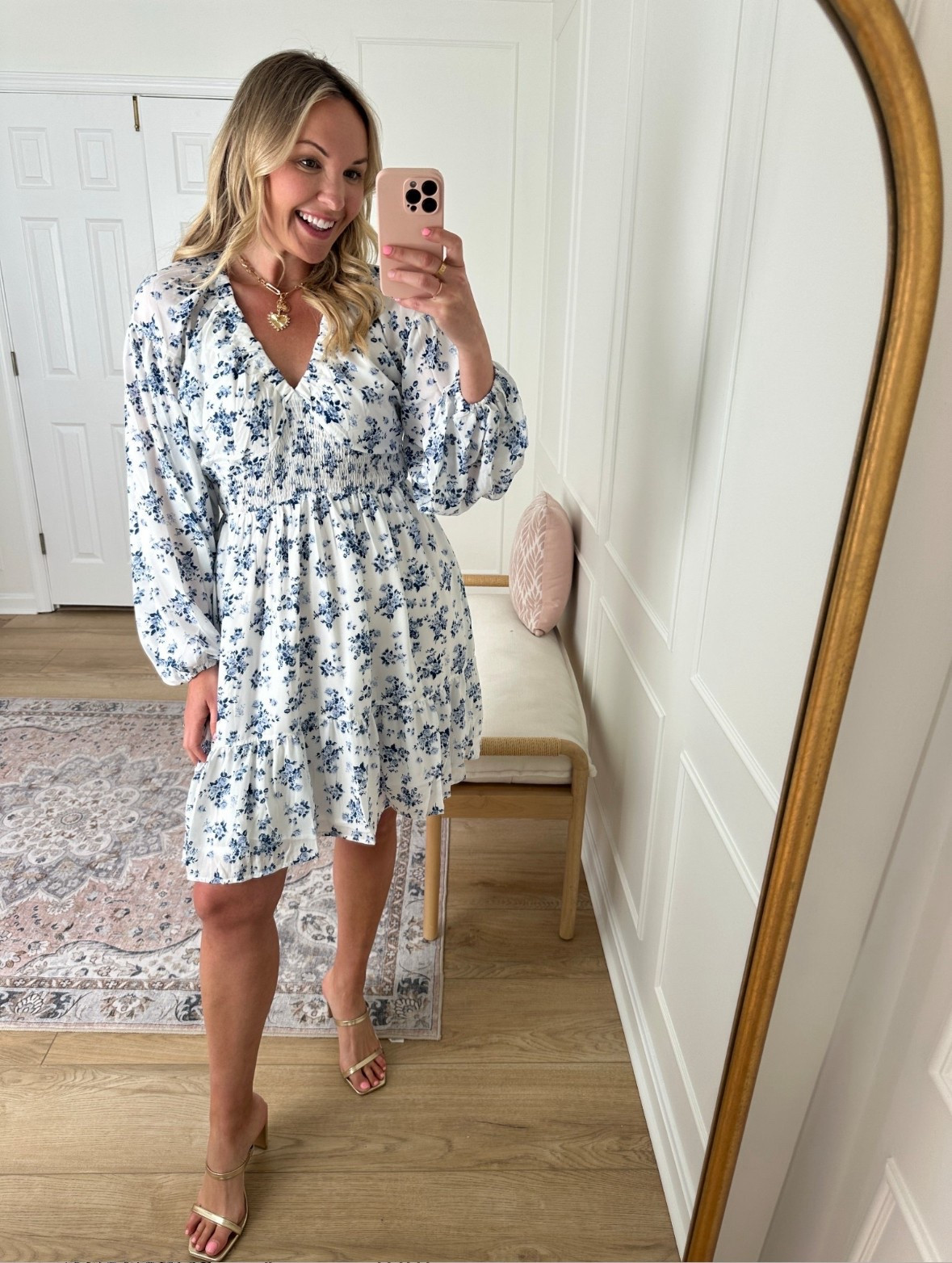 Dresses with sleeves - floral mini dress - work wear - wearing a med 

#LTKStyleTip #LTKWorkwear #LTKMidsize