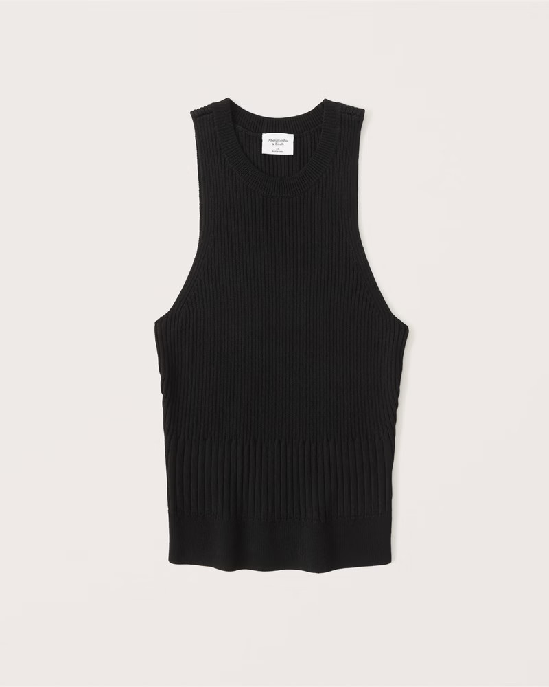 Rib Mix High-Neck Tank | Abercrombie & Fitch (US)
