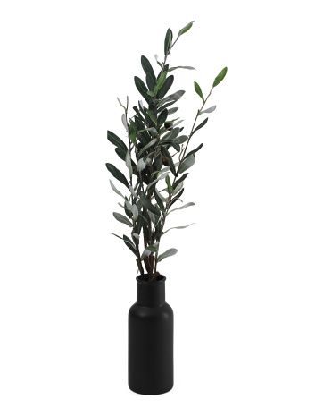 31in Olive Branch In Matte Ceramic Vase | Plants & Planters | Marshalls | Marshalls