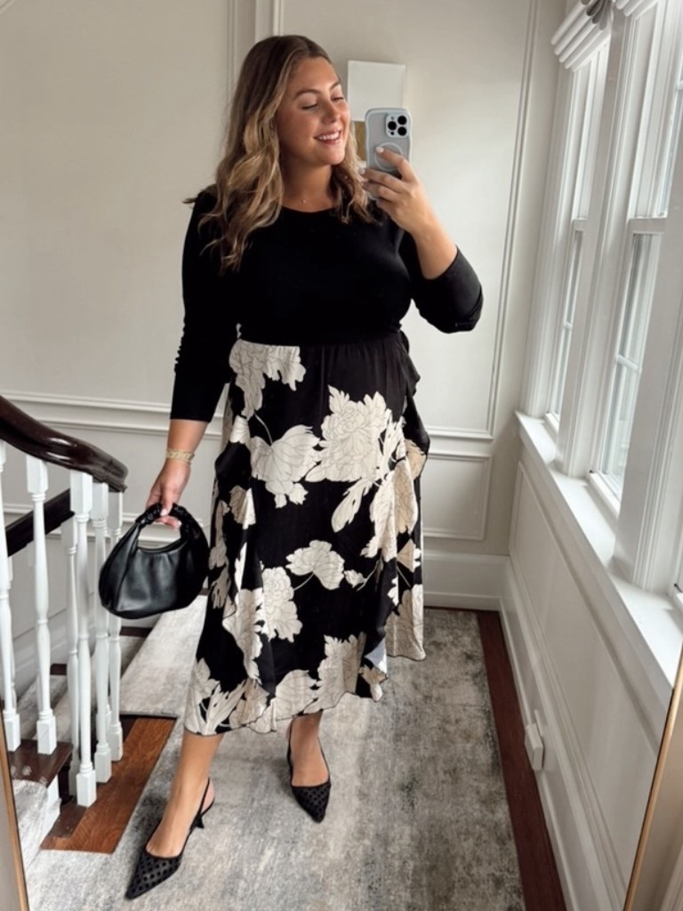 Wearing size XXL in wedding guest dress, fall dress, family photo outfit, holiday party dress. Use CARALYN20 at Shapermint. 

#LTKWedding #LTKParties #LTKPlusSize