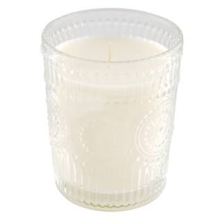 Cottage Flower Scented Clear Embossed Glass Jar Candle by Ashland® | Michaels Stores