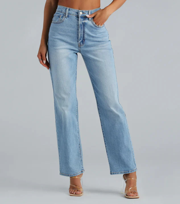 Classic High-Rise Straight-Leg Boyfriend Jeans | Windsor Stores