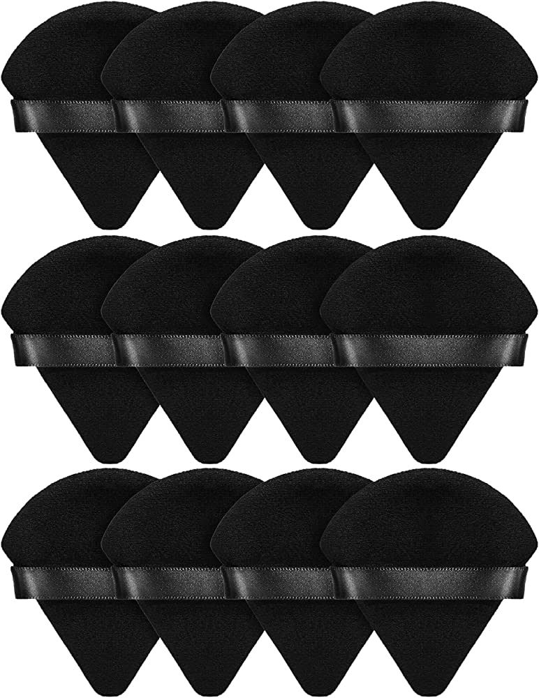BEAKEY 12pcs Powder Puffs for Face Powder Triangle Makeup Puff for Loose & Cosmetic Foundation, W... | Amazon (US)