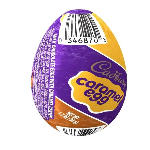 CADBURY, Milk Chocolate Caramel Egg Candy, Easter, 1.2 oz, Egg - Walmart.com | Walmart (US)
