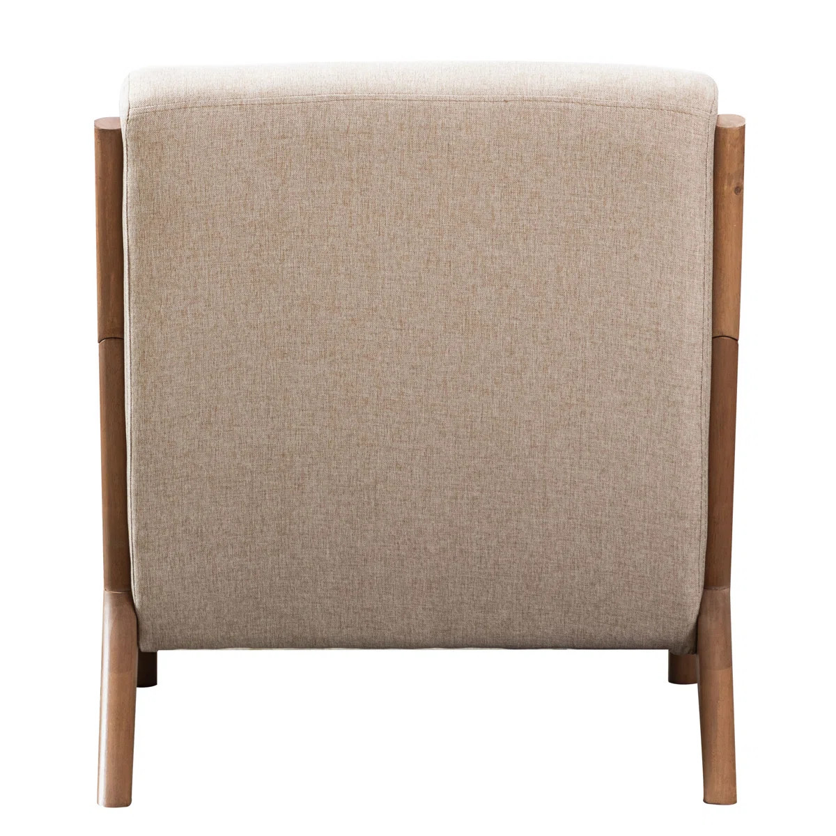 Hertford 26" Wide Mid Century Upholstered Solid Wood Accent Chair with an Extra Pillow | Wayfair North America