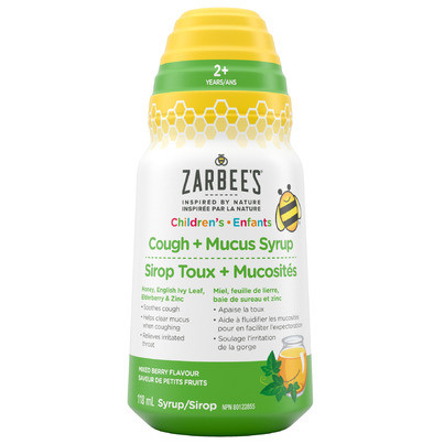 Zarbee's Children's Cough + Mucus Syrup Mixed Berry | Well.ca