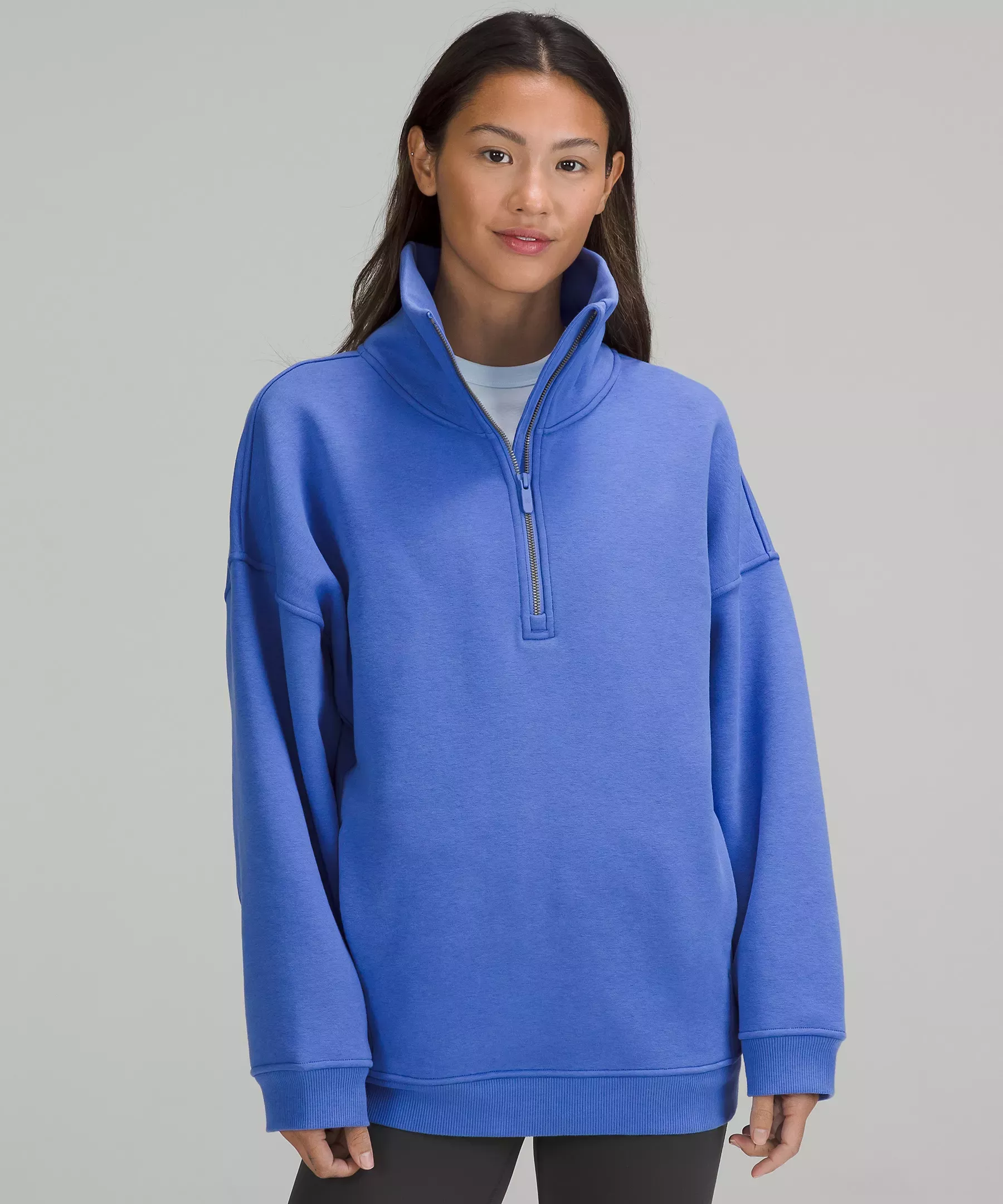 Lululemon Thick Fleece Half-Zip - Everglade Green - lulu fanatics