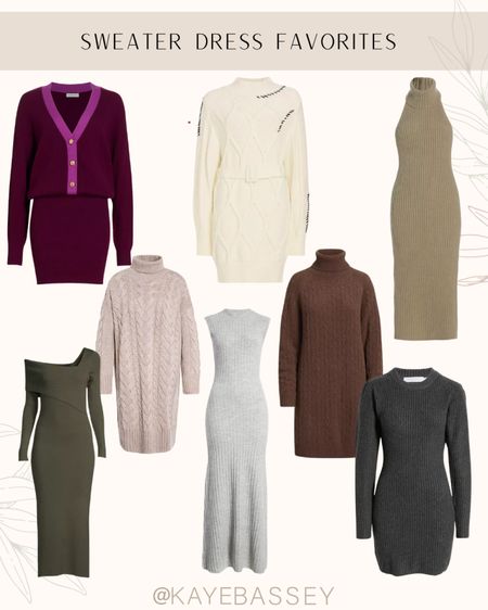 Cute and cozy sweater dresses for work, holiday parties and beyond! Which one is your favorite? 

#knits #sweaterdresses #nordstrom #winter #wintertrends 

#LTKSeasonal #LTKHoliday #LTKworkwear