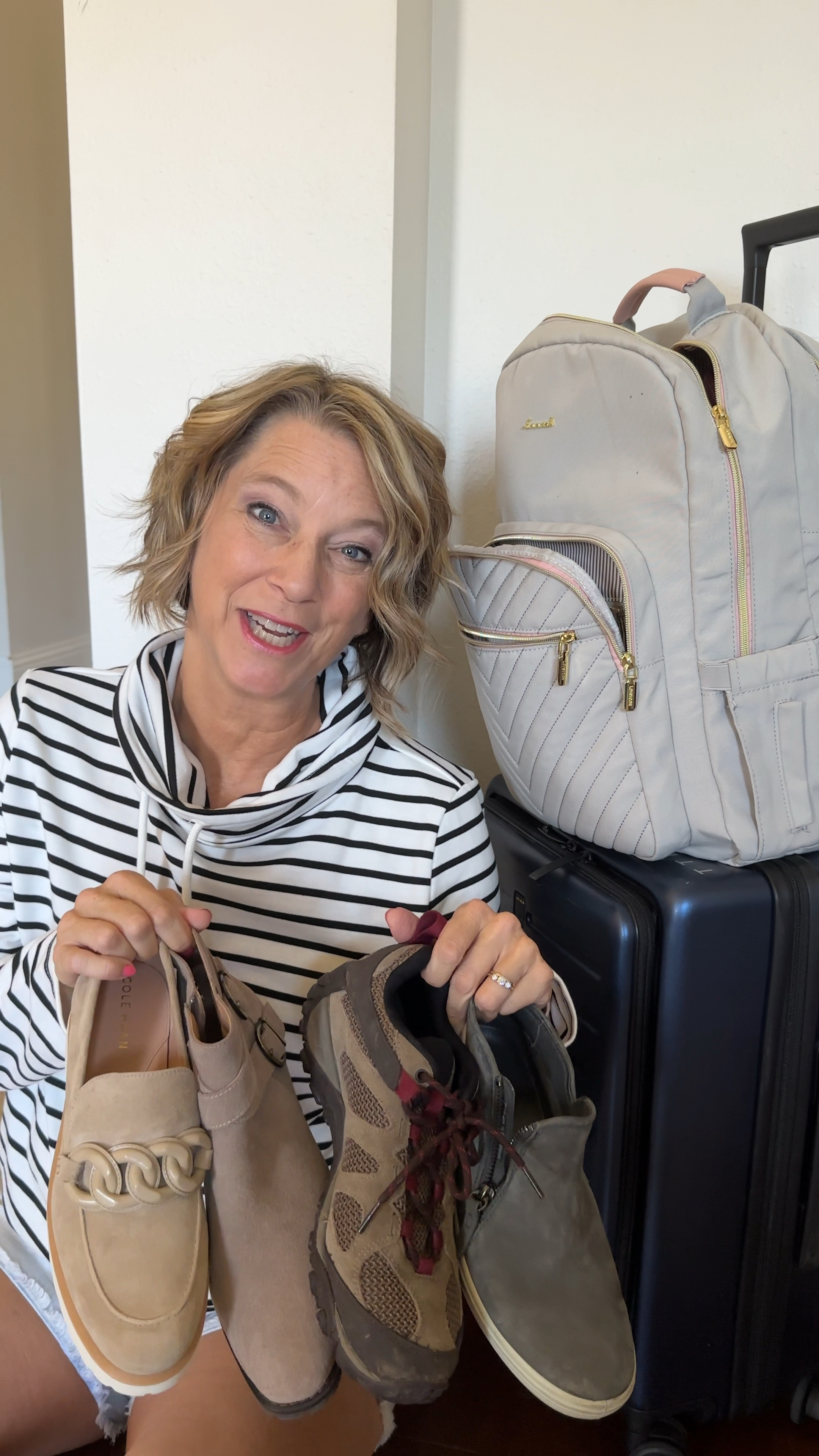 ✈️ Water-Resistant Shoes for Travel Outfits: all are tts. They are water-resistant or waterproof too! Great for hiking or touring. I could walk on cobblestone roads in Europe in between seasons with these shoes. #traveloutfit shirt has a mock collar. It is tunic length. 

#LTKtravel #LTKSeasonal #LTKeurope