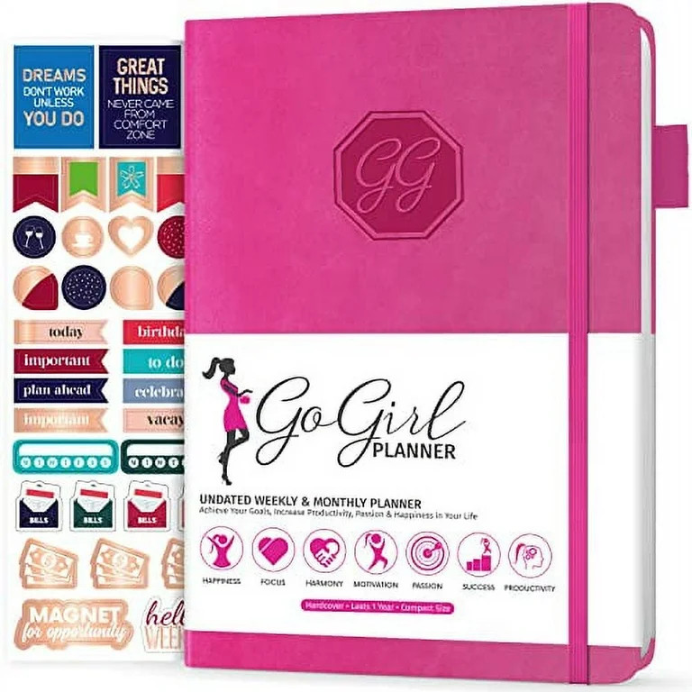 GoGirl Planner and Organizer for Women â€“ Compact Size Weekly Planner, Goals Journal & Agen... | Walmart (US)