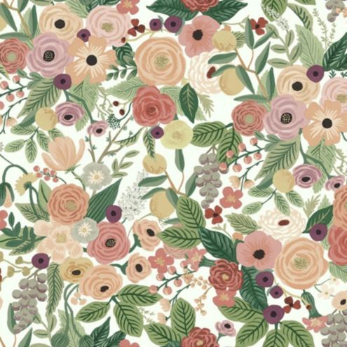 Floral Pop Washable Wallpaper Design Double Roll | Ballard Designs, Inc.