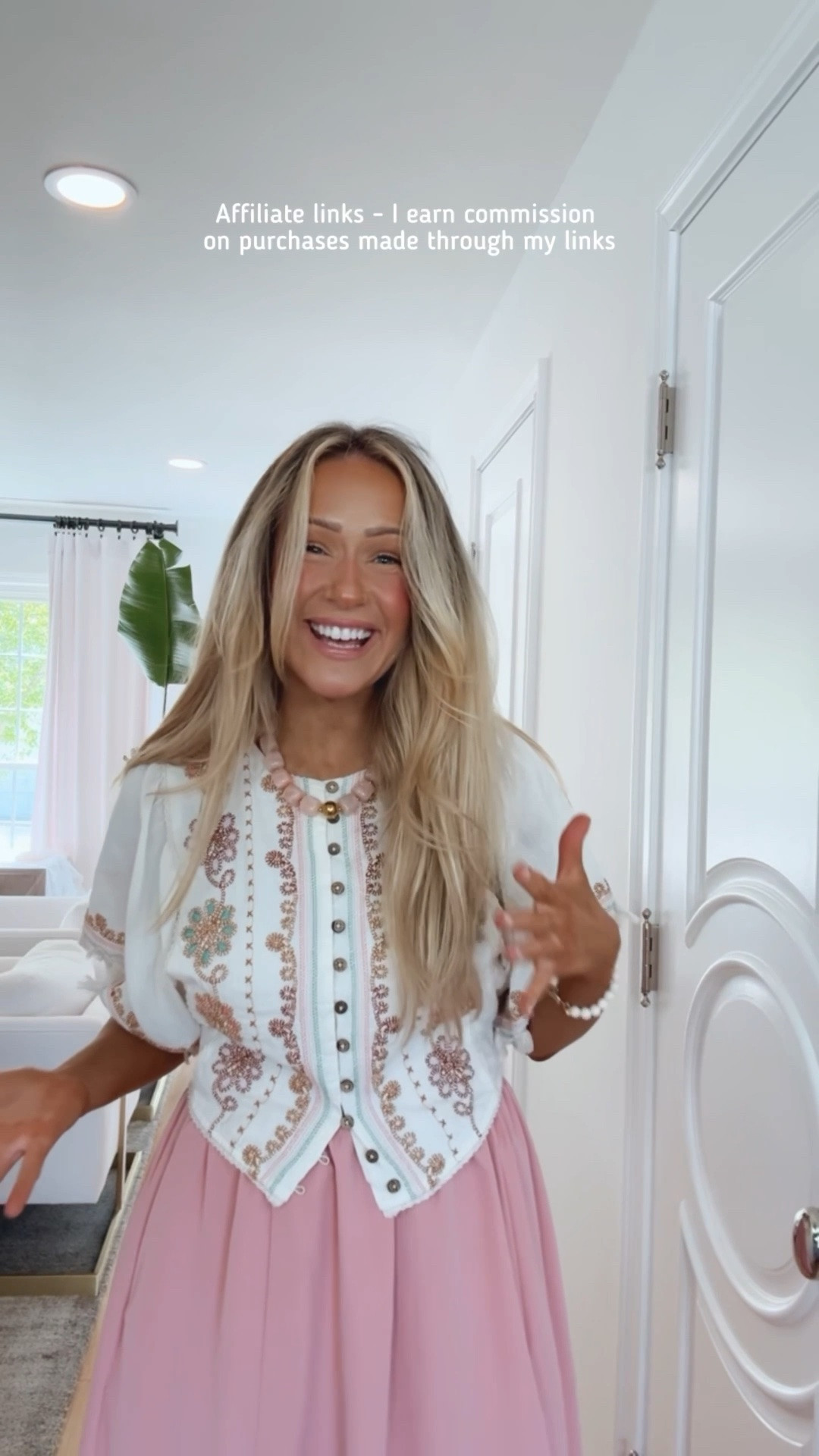 Affiliate links - I earn commission on purchases made through my links | summer outfit
Zara top
Amazon skirt
Prada bag
Amazon beaded necklace