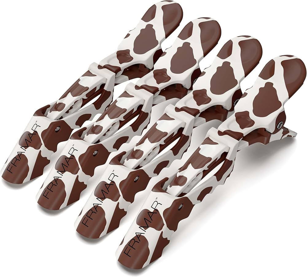 FRAMAR Cow Print Alligator Clips Hair - Hair Clips For Women, Alligator Hair Clips For Styling, H... | Amazon (CA)