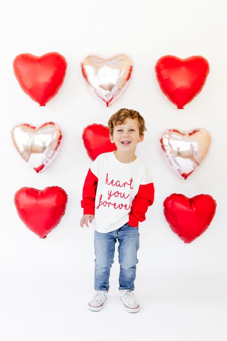 Valentine’s Day outfit. Toddler boy outfit. Toddler boy Valentine’s Day outfit. Toddler boy sweatshirt. Toddler jeans. Boys outfit. Boys jeans. Boys sneakers. 

This sweatshirt is from Smith & Saylor but I linked some other Valentine’s options. 

#LTKkids #LTKstyletip #LTKSeasonal