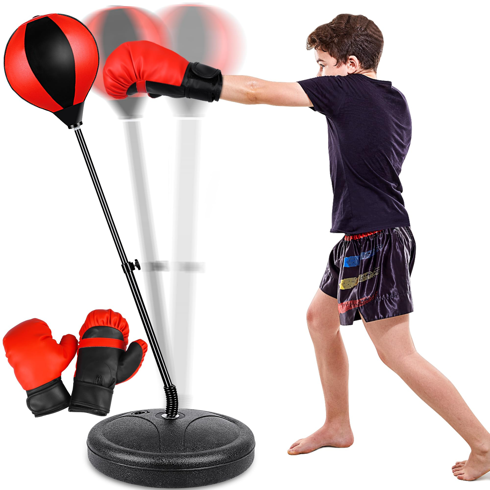 Punching Bag for Ages 3 4 5 6 7 8+ Years Old Kids, Boxing Bag Set Toy with Boxing Gloves, Height ... | Amazon (US)