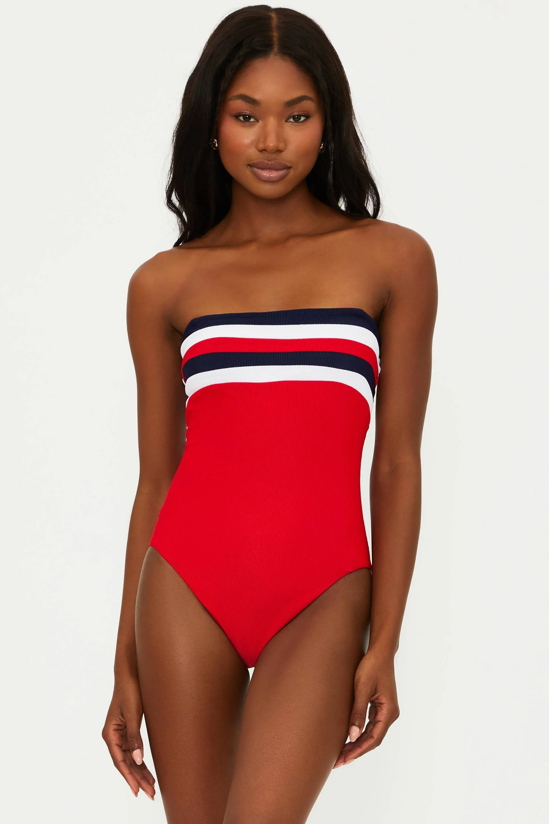 Jessa One Piece American Colorblock | Red White & Blue One Piece Swimsuit | Beach Riot | Beach Riot