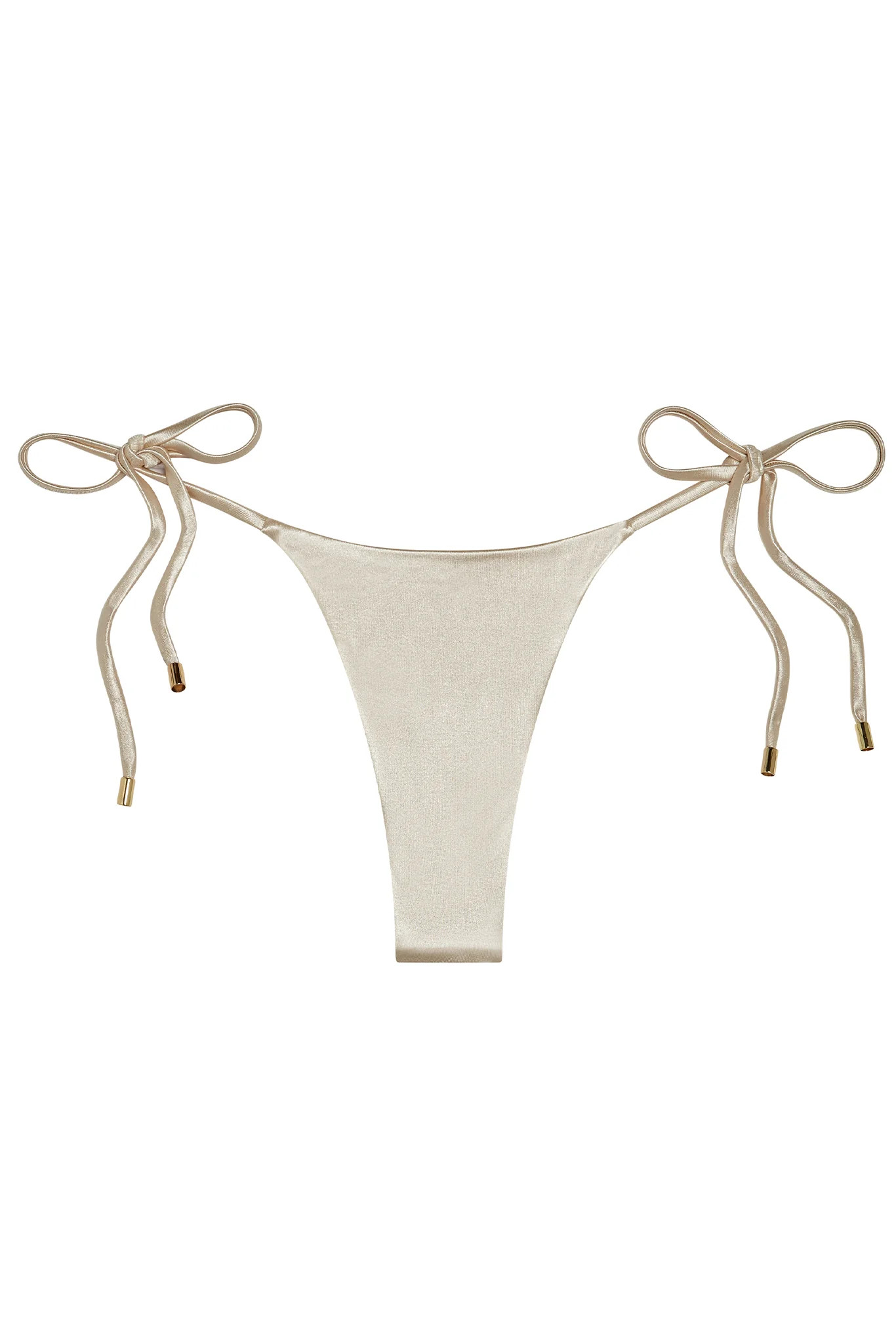 Palma Bottom - Champagne Shiny Jersey | Monday Swimwear