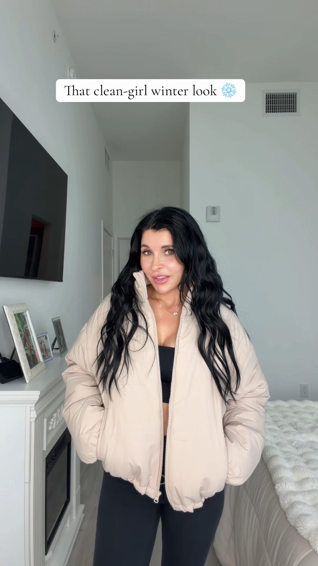 Beige fall and winter quilted puffer jacket 

#LTKSeasonal #LTKFindsUnder50 #LTKWorkwear