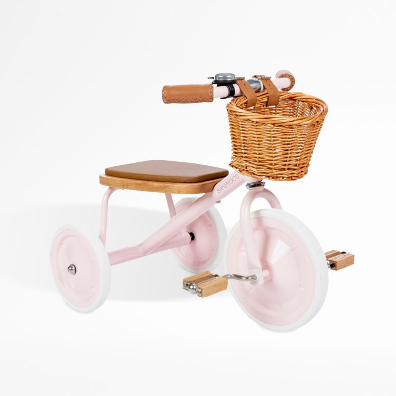 Banwood Soft Pink Toddler Trike + Reviews | Crate & Kids | Crate & Barrel