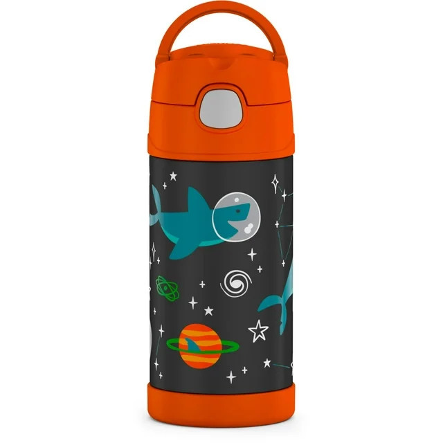 Thermos Stainless Steel Funtainer Water Bottle with Straw, Space Party, 12 Fluid Ounces | Walmart (US)
