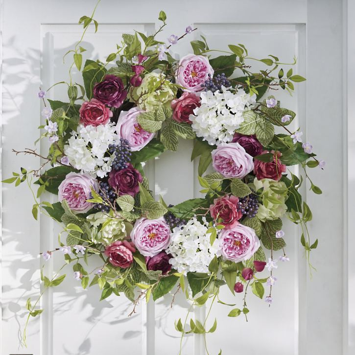 Mulberry Meadow Wreath, 28" | Grandin Road