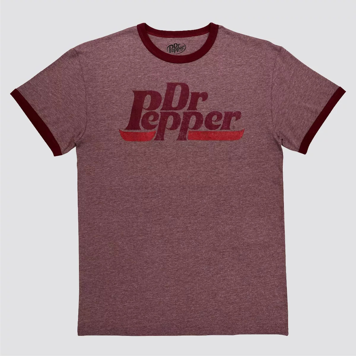 Men's Dr Pepper Short Sleeve Graphic T-Shirt - Burgundy | Target