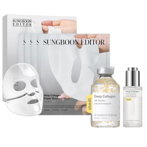 Amazon.com : SUNGBOON EDITOR Triple Collagen & Peptide Glow Set l Deep Collagen Serum & Deep Coll... | Amazon (US)