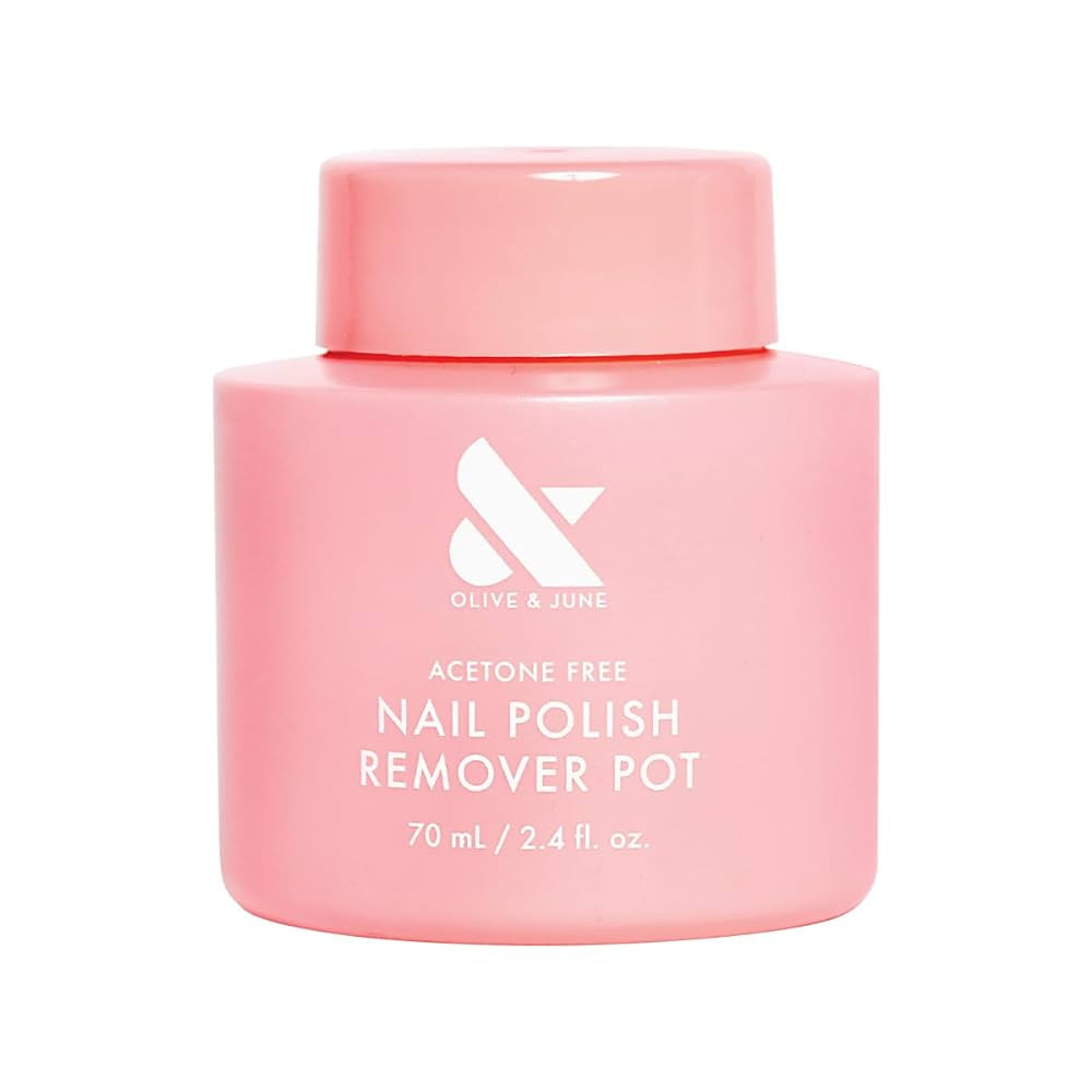 Olive & June Polish Remover Pot | Acetone-Free Nail Polish Remover with Sponge Lid for Mani + Ped... | Amazon (US)