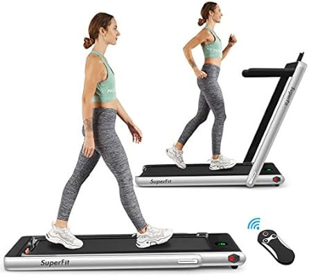 Goplus 2 in 1 Folding Treadmill, 2.25HP Under Desk Electric Treadmill, Installation-Free with Blu... | Amazon (US)