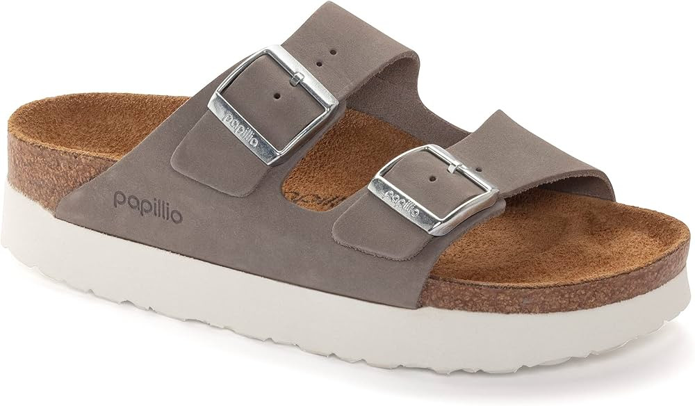 Birkenstock Women's Platform Arizona Pl Dove Gray Nb N | Amazon (US)