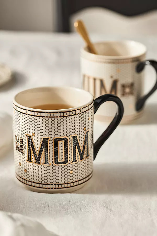 The Bistro Tile Stoneware Mug: Family Edition | Anthropologie (US)