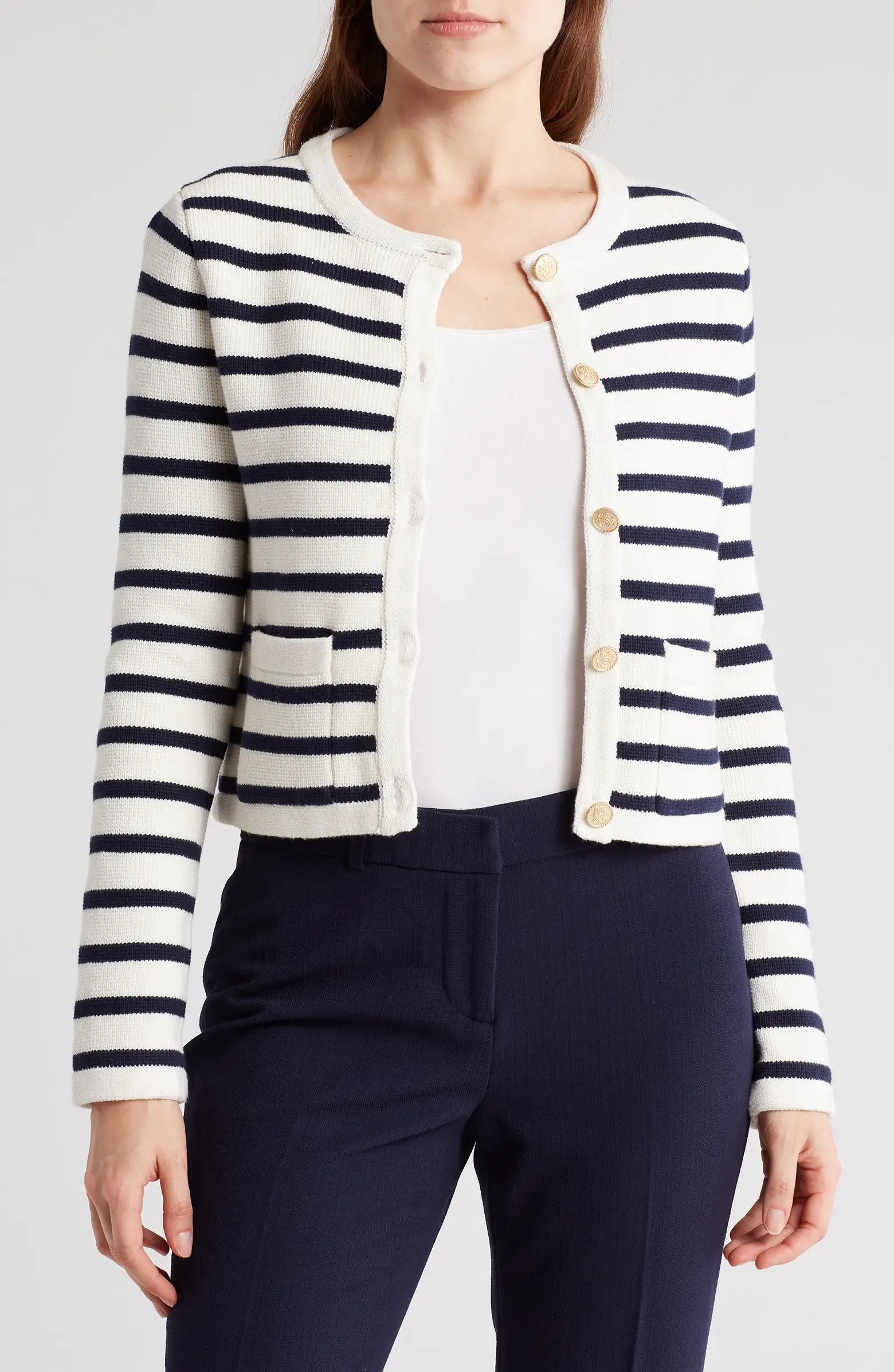 Stripe Crop Jacket | Nordstrom Rack