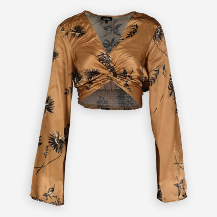 Brown Aquarius Floral Ophelia Top | TK Maxx