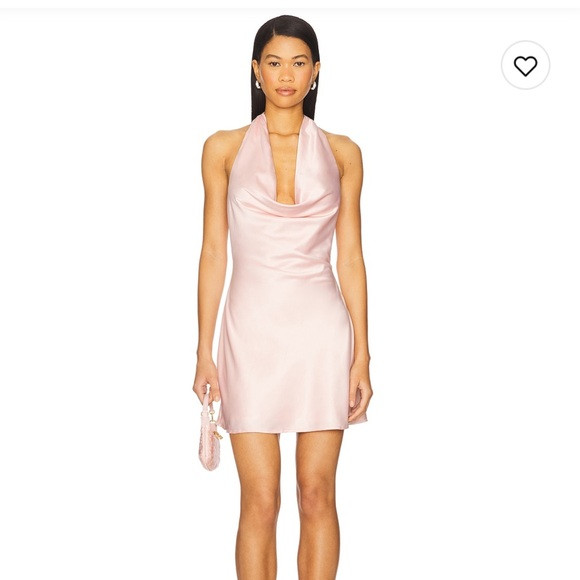 Elegant Pink Satin Mini Dress size S | Poshmark