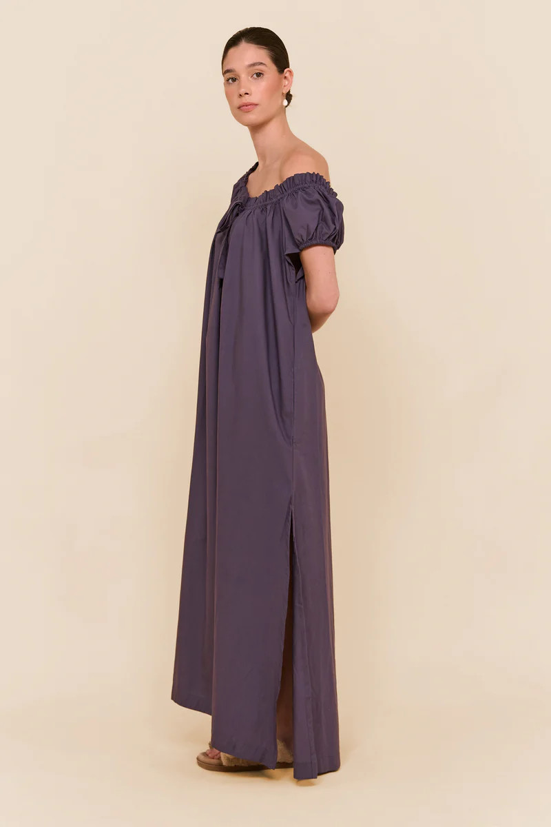 Lily Lounge Dress - Cotton Modal - Midnight | Piyama US