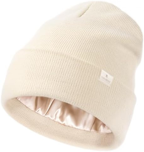 YANIBEST Satin Lined Beanie for Women Reduce Frizz Winter Hats for Women Men Silk Lining Soft Slo... | Amazon (US)