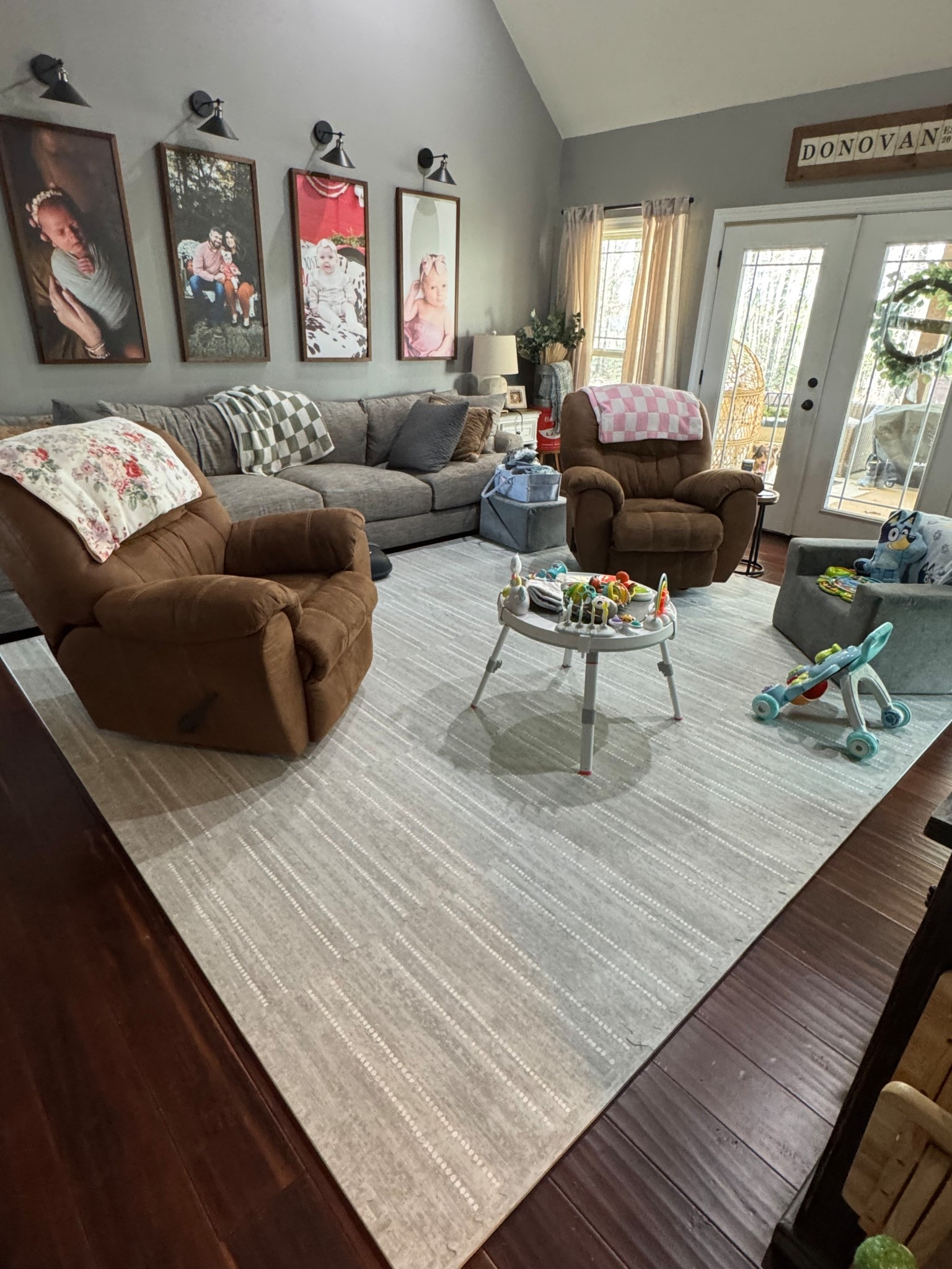 I was over the multiple playmate on the floor then them sliding around  looking a mess. @HouseofNoa helped me find my balance with this stubby bf play mat that is both esthetic and appealing! 10/10 recommend!

#LTKHome #LTKKids #LTKBaby