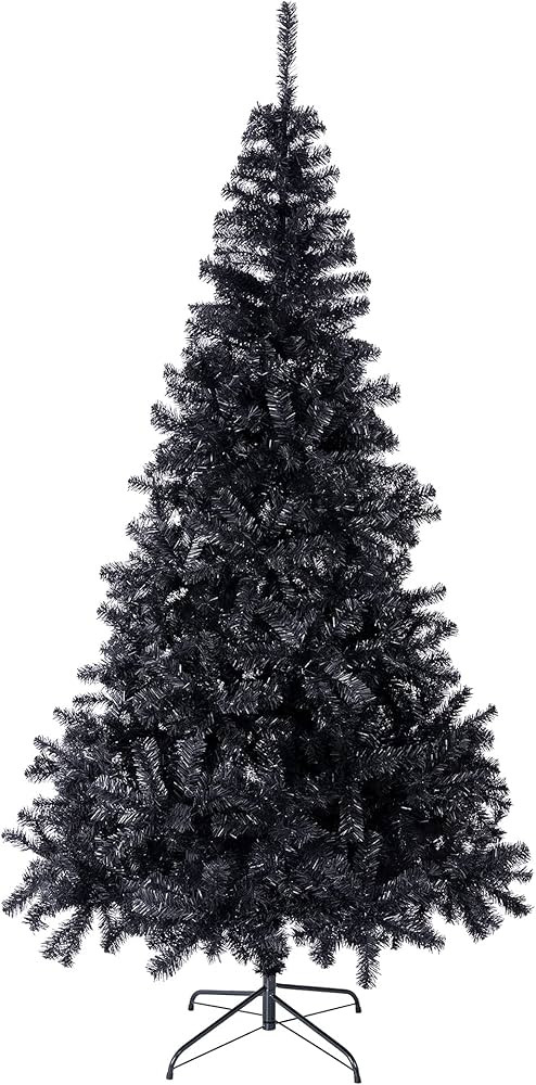 Sunnyglade 4 FT Halloween Black Artificial Christmas Tree 400 Tips Seasonal Holiday Decoration Tr... | Amazon (US)