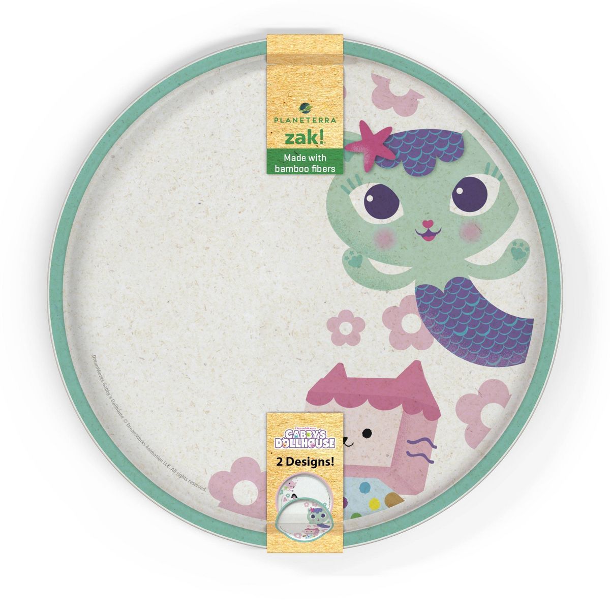 Zak Designs 2pk 8" Melamine Bamboo Dining Plate Set | Target