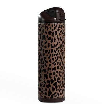 HydroJug Ease2o Insulated Stainless Steel Water Bottle with Straw & Chug Lid, Leak-Resistant, Cup Holder Friendly – 24oz, Brown Leopard | Target