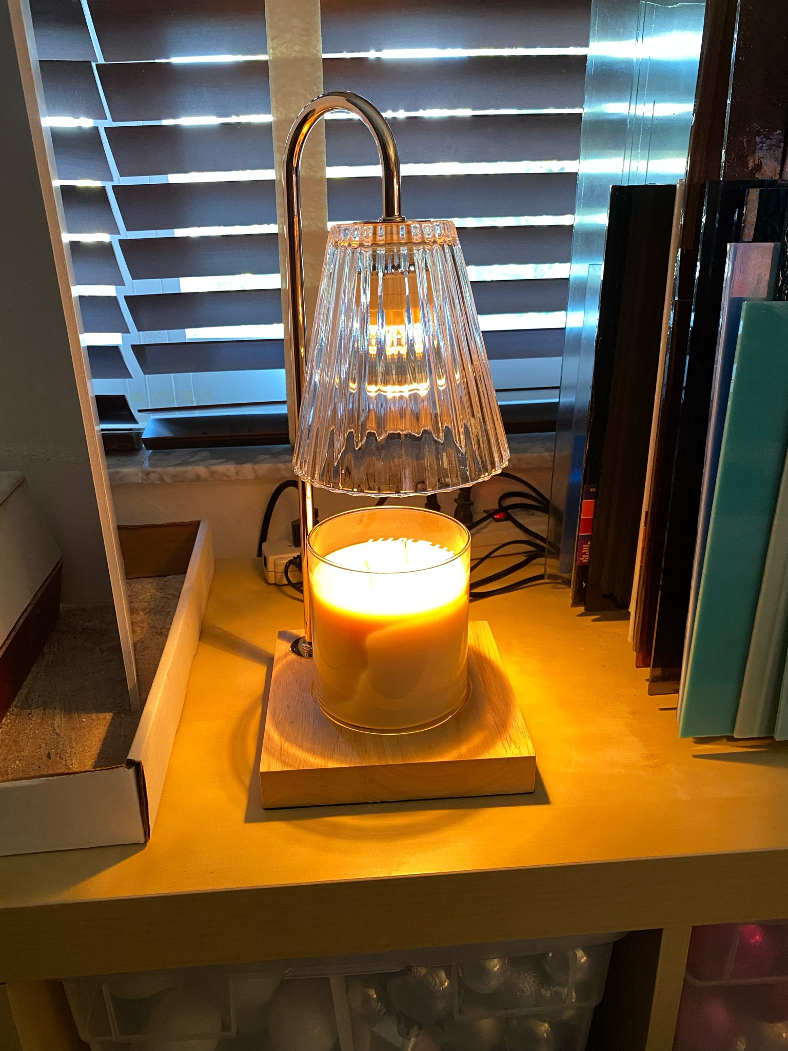 Sharing this candle warmer which is something I didn’t know I needed until it appeared in my studio. 🕯️ Beautiful scents not only put me in a good mood but they also can encourage my creativity. 🕯️ Place your fave candle under the lamp and enjoy the scent as it melts. It’s a beautiful thing! 🕯️ Once you’re done, shut off the lamp and your candle hardens back up. 🕯️ There are so many beautiful lamp shades to choose from. I especially love the wood base. 🕯️ It’s perfect in my mosaic studio space! candle warmer - comfy cozy - studio space - studio decor - candle lover - electric candle warmer - warm vibes - wax melter - winter vibes - gifts for candle lovers - my fave candle

#LTKfindsunder50 #LTKhome #LTKGiftGuide